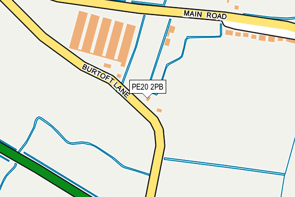 PE20 2PB map - OS OpenMap – Local (Ordnance Survey)