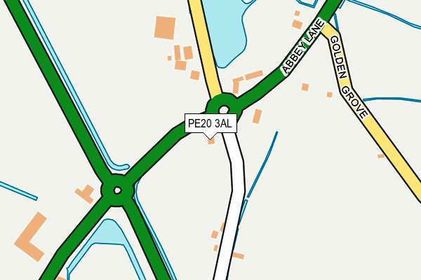 PE20 3AL map - OS OpenMap – Local (Ordnance Survey)