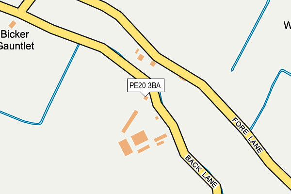 PE20 3BA map - OS OpenMap – Local (Ordnance Survey)