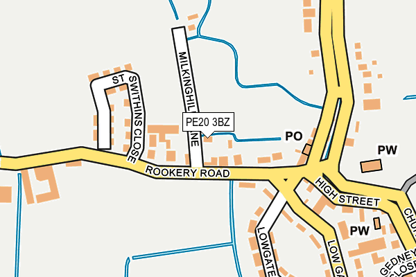 PE20 3BZ map - OS OpenMap – Local (Ordnance Survey)
