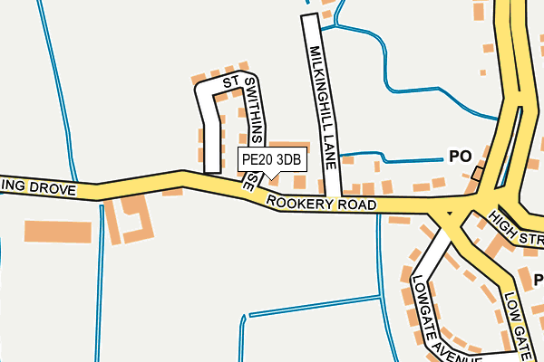 PE20 3DB map - OS OpenMap – Local (Ordnance Survey)