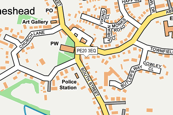 PE20 3EQ map - OS OpenMap – Local (Ordnance Survey)