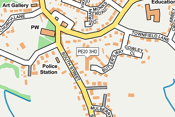 PE20 3HD map - OS OpenMap – Local (Ordnance Survey)