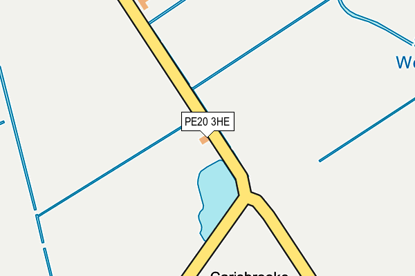 PE20 3HE map - OS OpenMap – Local (Ordnance Survey)