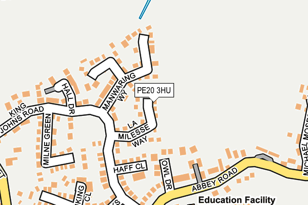 PE20 3HU map - OS OpenMap – Local (Ordnance Survey)