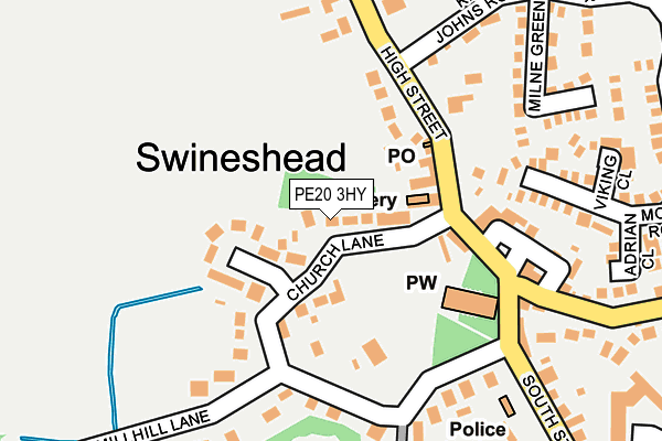 PE20 3HY map - OS OpenMap – Local (Ordnance Survey)
