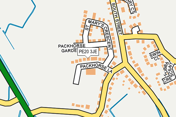 PE20 3JE map - OS OpenMap – Local (Ordnance Survey)