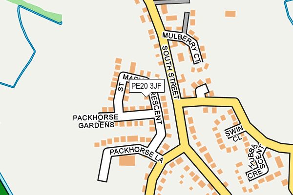 PE20 3JF map - OS OpenMap – Local (Ordnance Survey)