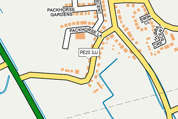 PE20 3JJ map - OS OpenMap – Local (Ordnance Survey)