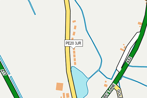 PE20 3JR map - OS OpenMap – Local (Ordnance Survey)