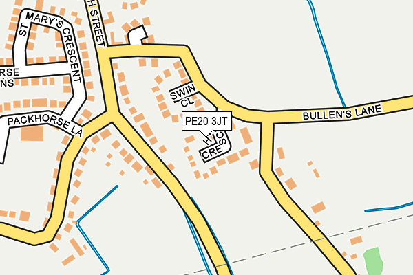 PE20 3JT map - OS OpenMap – Local (Ordnance Survey)