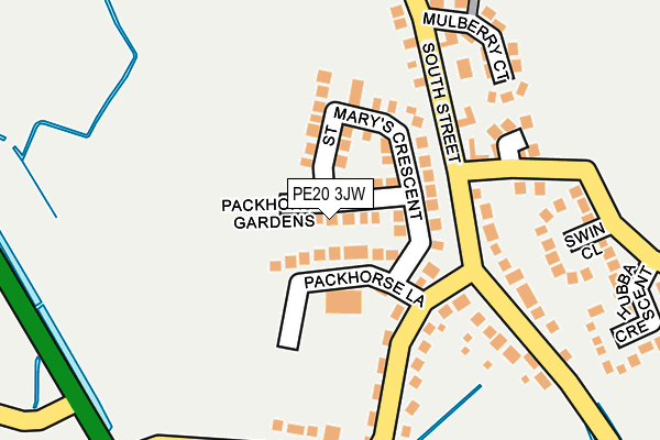 PE20 3JW map - OS OpenMap – Local (Ordnance Survey)