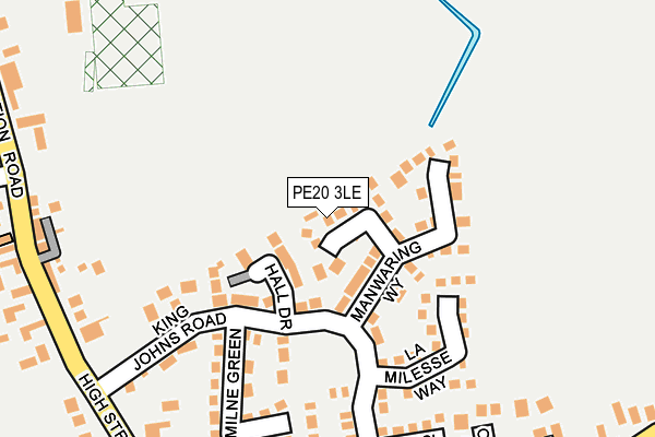 PE20 3LE map - OS OpenMap – Local (Ordnance Survey)