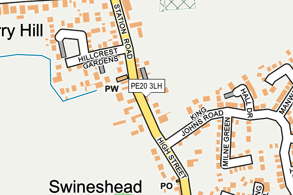 PE20 3LH map - OS OpenMap – Local (Ordnance Survey)