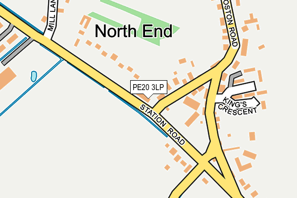 PE20 3LP map - OS OpenMap – Local (Ordnance Survey)