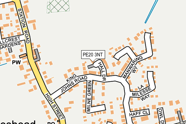 PE20 3NT map - OS OpenMap – Local (Ordnance Survey)