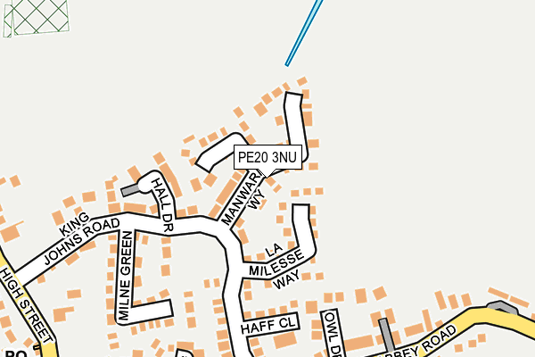 PE20 3NU map - OS OpenMap – Local (Ordnance Survey)