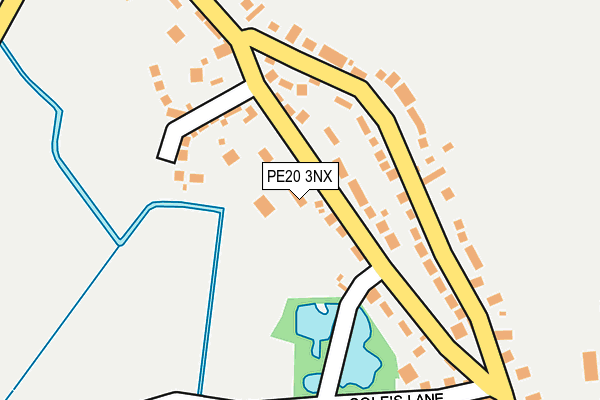 PE20 3NX map - OS OpenMap – Local (Ordnance Survey)