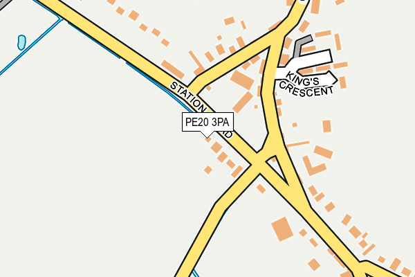 PE20 3PA map - OS OpenMap – Local (Ordnance Survey)