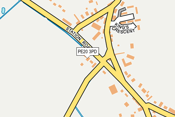 PE20 3PD map - OS OpenMap – Local (Ordnance Survey)