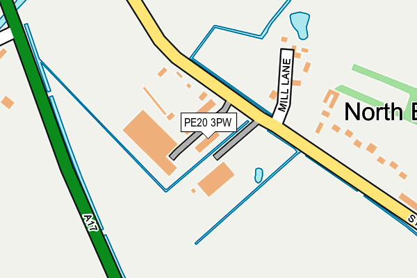 PE20 3PW map - OS OpenMap – Local (Ordnance Survey)