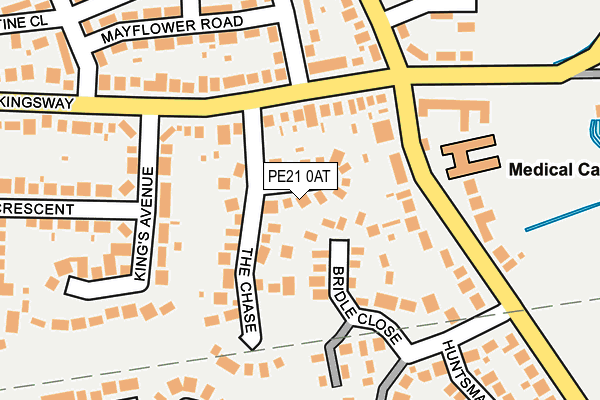 PE21 0AT map - OS OpenMap – Local (Ordnance Survey)