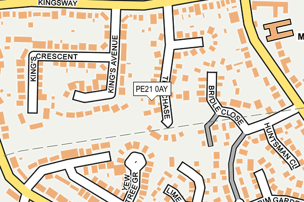 PE21 0AY map - OS OpenMap – Local (Ordnance Survey)