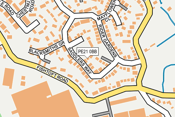 PE21 0BB map - OS OpenMap – Local (Ordnance Survey)