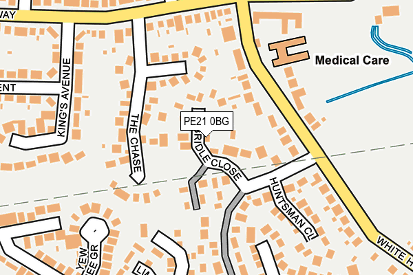 PE21 0BG map - OS OpenMap – Local (Ordnance Survey)