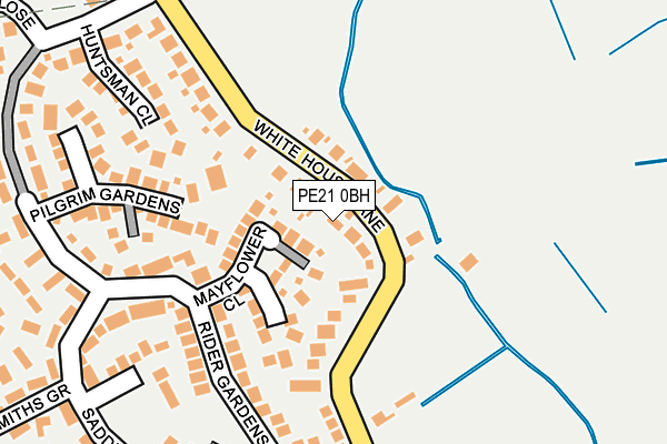 PE21 0BH map - OS OpenMap – Local (Ordnance Survey)