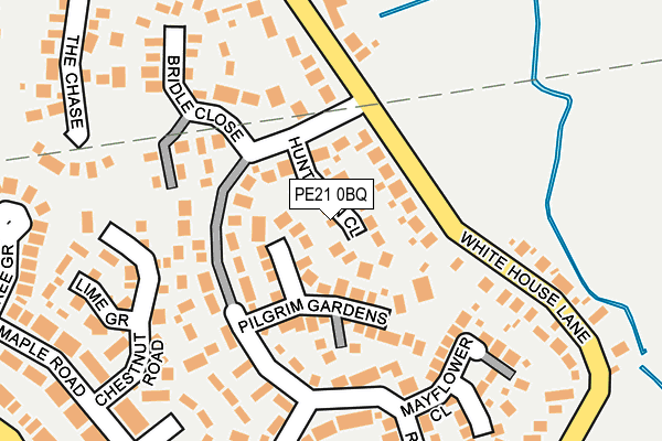 PE21 0BQ map - OS OpenMap – Local (Ordnance Survey)