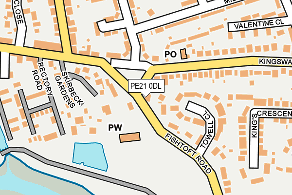 PE21 0DL map - OS OpenMap – Local (Ordnance Survey)