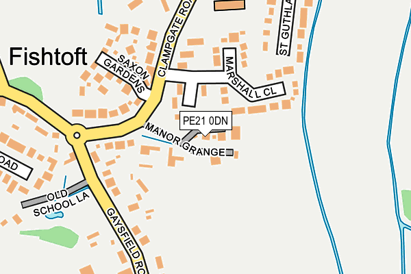 PE21 0DN map - OS OpenMap – Local (Ordnance Survey)