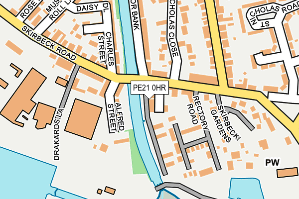 PE21 0HR map - OS OpenMap – Local (Ordnance Survey)