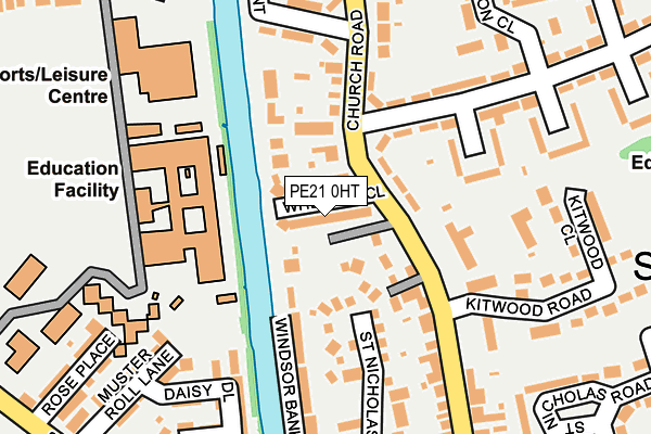 PE21 0HT map - OS OpenMap – Local (Ordnance Survey)
