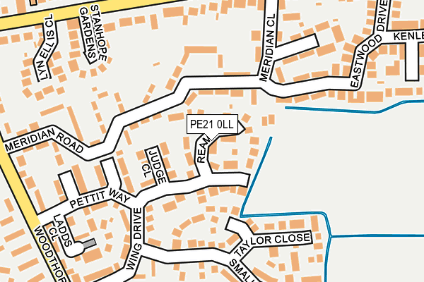 PE21 0LL map - OS OpenMap – Local (Ordnance Survey)