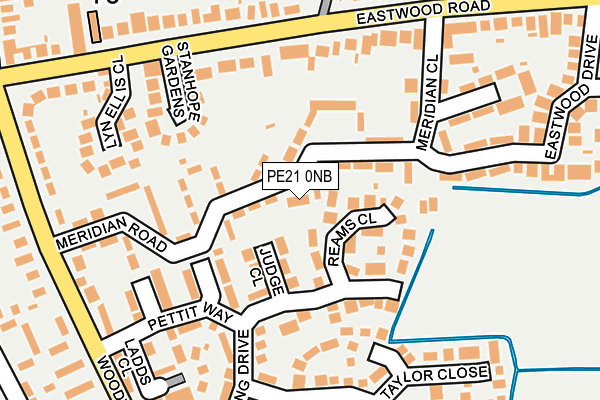 PE21 0NB map - OS OpenMap – Local (Ordnance Survey)