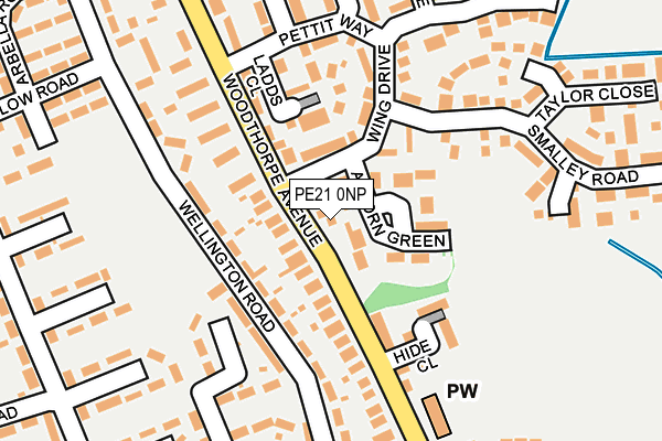 PE21 0NP map - OS OpenMap – Local (Ordnance Survey)