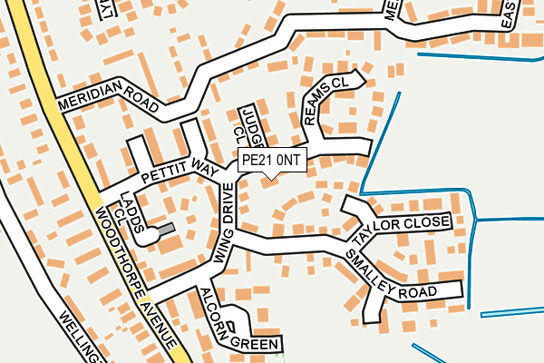 PE21 0NT map - OS OpenMap – Local (Ordnance Survey)