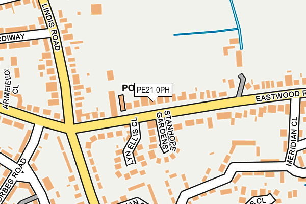 PE21 0PH map - OS OpenMap – Local (Ordnance Survey)