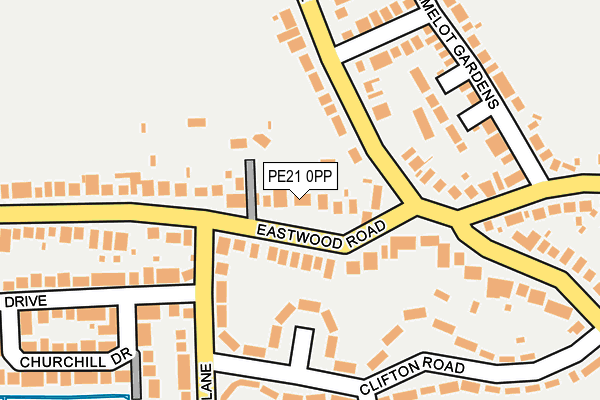 PE21 0PP map - OS OpenMap – Local (Ordnance Survey)
