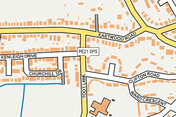 PE21 0PS map - OS OpenMap – Local (Ordnance Survey)