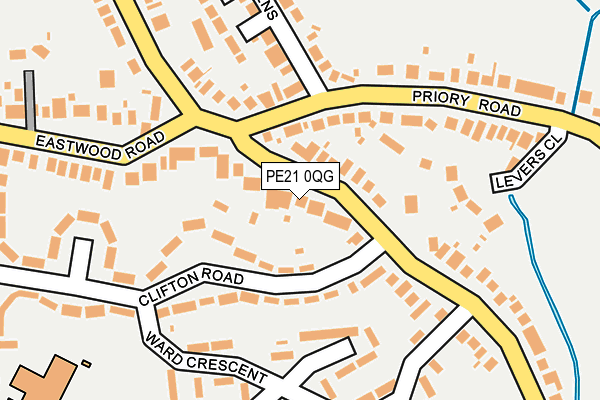 PE21 0QG map - OS OpenMap – Local (Ordnance Survey)