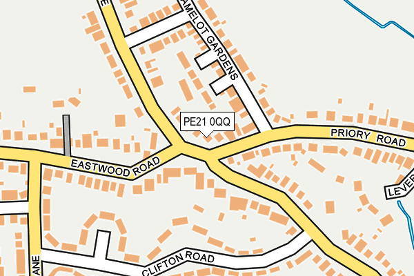 PE21 0QQ map - OS OpenMap – Local (Ordnance Survey)