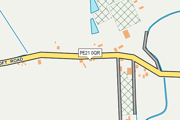 PE21 0QR map - OS OpenMap – Local (Ordnance Survey)
