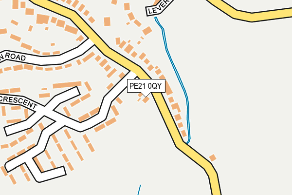 PE21 0QY map - OS OpenMap – Local (Ordnance Survey)