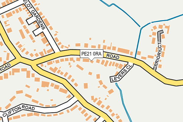 PE21 0RA map - OS OpenMap – Local (Ordnance Survey)