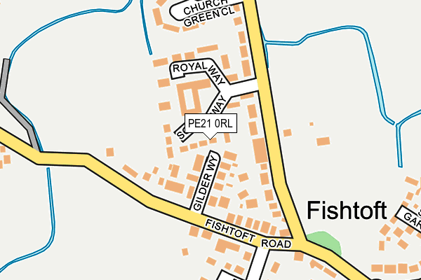 PE21 0RL map - OS OpenMap – Local (Ordnance Survey)