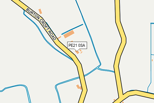 PE21 0SA map - OS OpenMap – Local (Ordnance Survey)
