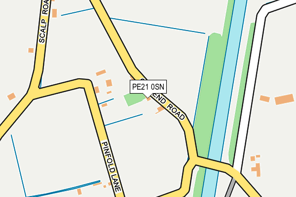 PE21 0SN map - OS OpenMap – Local (Ordnance Survey)